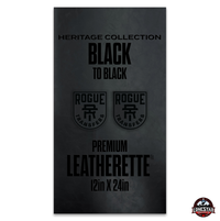 Lonestar Adhesive Heritage Collection: Black/Black Durra-Bull Premium Leatherette® Sheets (12x24)