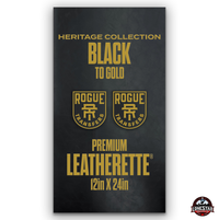 Lonestar Adhesive Heritage Collection: Black/Gold Durra-Bull Premium Leatherette® Sheets (12x24)