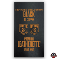 Lonestar Adhesive Heritage Collection: Black/Copper Durra-Bull Premium Leatherette® Sheets (12x24)