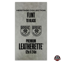 Lonestar Adhesive Heritage Collection: Flint/Black Durra-Bull Premium Leatherette® Sheets (12x24)