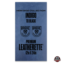 Lonestar Adhesive Heritage Collection: Indigo/Black Durra-Bull Premium Leatherette® Sheets (12x24)