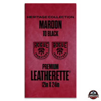 Lonestar Adhesive Heritage Collection: Maroon/Black Durra-Bull Premium Leatherette® Sheets (12x24)