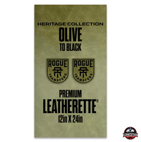 Lonestar Adhesive Heritage Collection: Olive/Black Durra-Bull Premium Leatherette® Sheets (12x24)