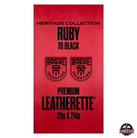 Lonestar Adhesive Heritage Collection: Ruby/Black Durra-Bull Premium Leatherette® Sheets (12x24)