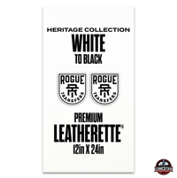 Lonestar Adhesive Heritage Collection: White/Black Durra-Bull Premium Leatherette® Sheets (12x24)