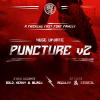 Puncture v2 Font Family