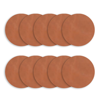Leatherette Patch Blanks – Circle – 2.25" x 2.25" – Rawhide – 10 Pack