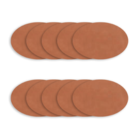 Leatherette Patch Blanks – Oval – 3" x 2" – Rawhide – 10 Pack