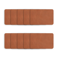 Leatherette Patch Blanks – Rectangle – 3" x 2" – Rawhide – 10 Pack